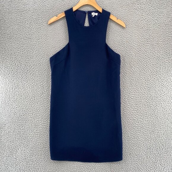Tobi Dress Women Small Navy Shift Sleeveless Mini Stretch Party Event Minimalist - Picture 1 of 10